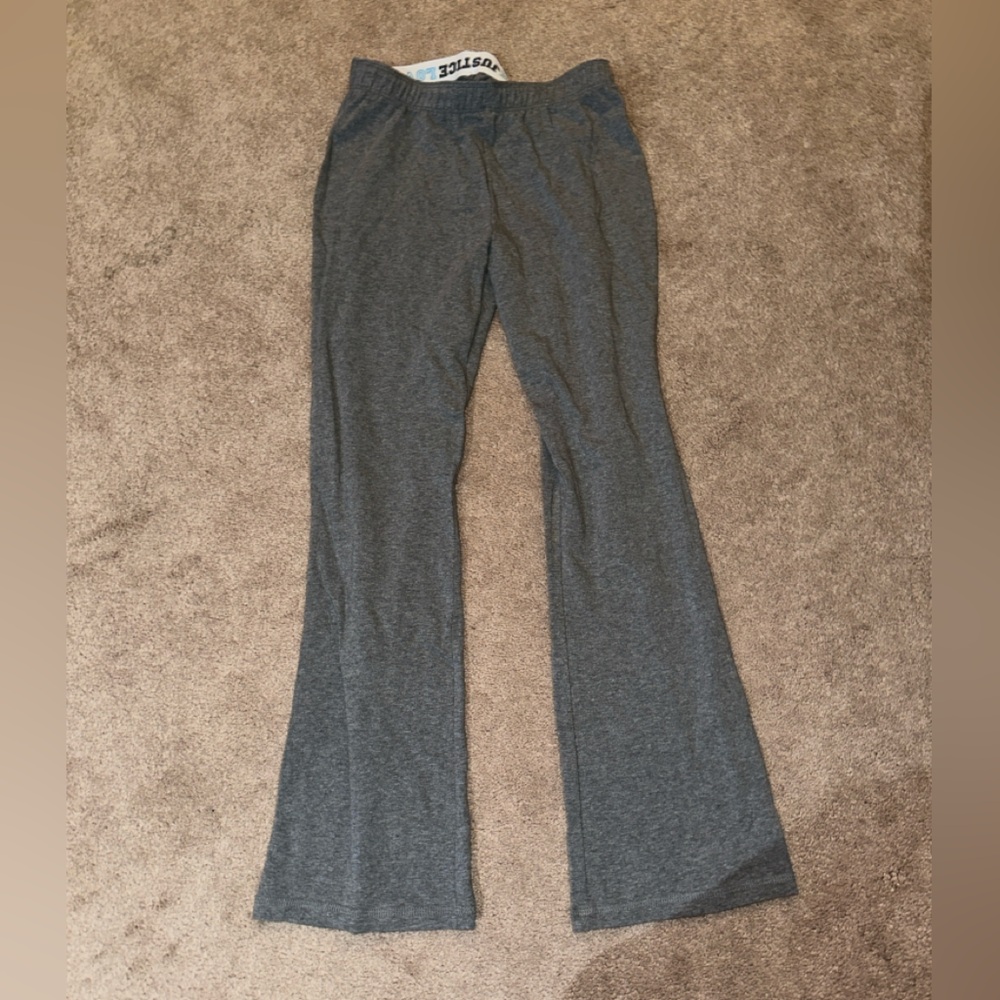 NWT Justice size 10 regular gray yoga pants